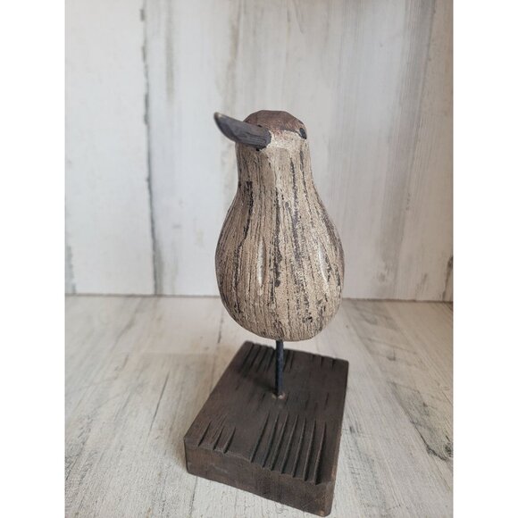 Wooden bird neutral unique home decor seagull - Picture 3 of 6